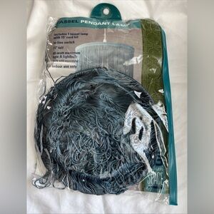 NIP Blue Tassel Pendant Lamp by Bed Bath & Beyond